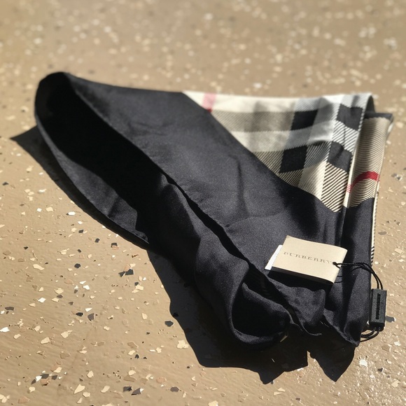 Burberry Accessories - Burberry checkered Silk Scarf!